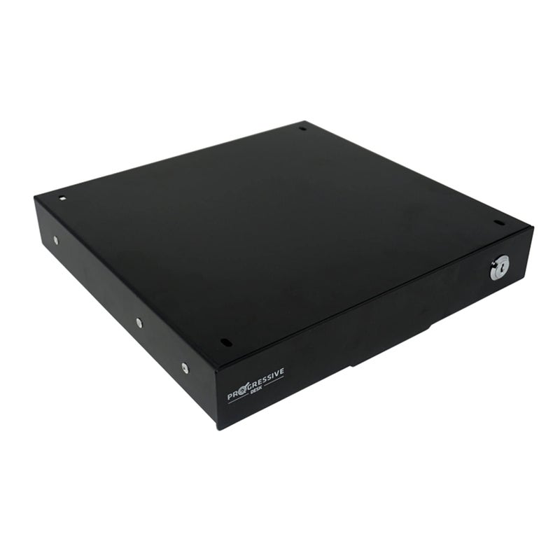 PROGRESSIVE AUTOMATIONS Under Desk Mount Drawer for Electric Standing Desk- Black, DS-01-Black - Image 1